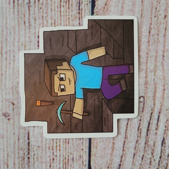 Minecraft Steve Sticker NEW - Picture 2 of 4